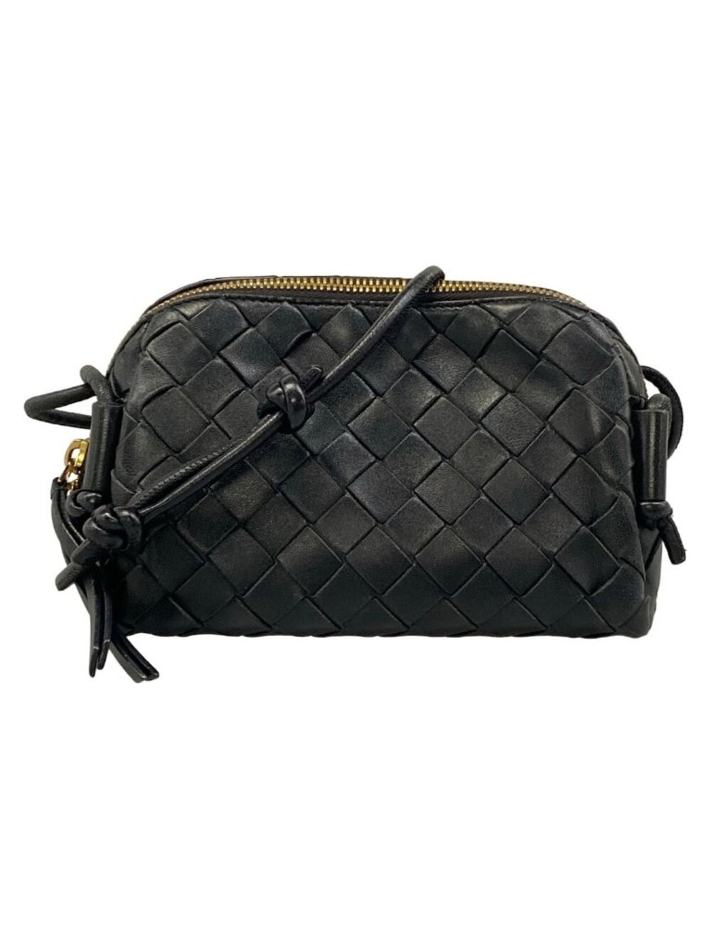 Bottega Veneta Shoulder Bag Mini Loop Black Leather
